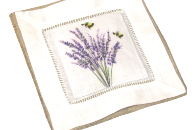 Color print sachet lavender and bees