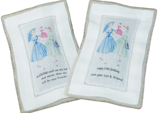 Color print watercolor lavender sachet
