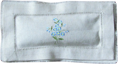 Oatmeal linen sachet collection